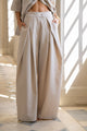 Pantalon Sami - Taupe Rayé