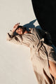 Robe Amina - Beige rayé
