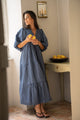 Robe Colombe - Marine Carreaux