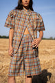 Short Emilio - Marron Carreaux