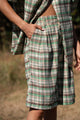 Short Emilio - Vert Carreaux