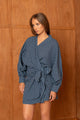 Robe Elvire - vichy bleu marine