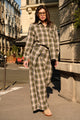 Pantalon Belem - Kaki carreaux
