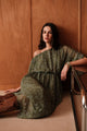 Robe Gaïa - Vert imprimé