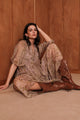 Robe Maya - Beige imprimé