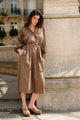 Robe Navara - Taupe carreaux