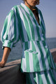 Veste Paola - Turquoise Rayé